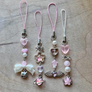 Pink Phone Charms