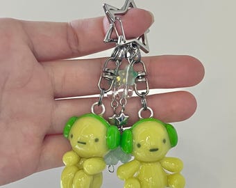 Smiski Headphone Full Body Keychain