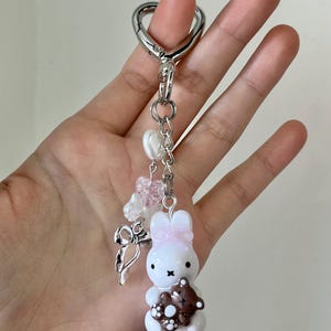 Bunny Teddy Bear Keychain