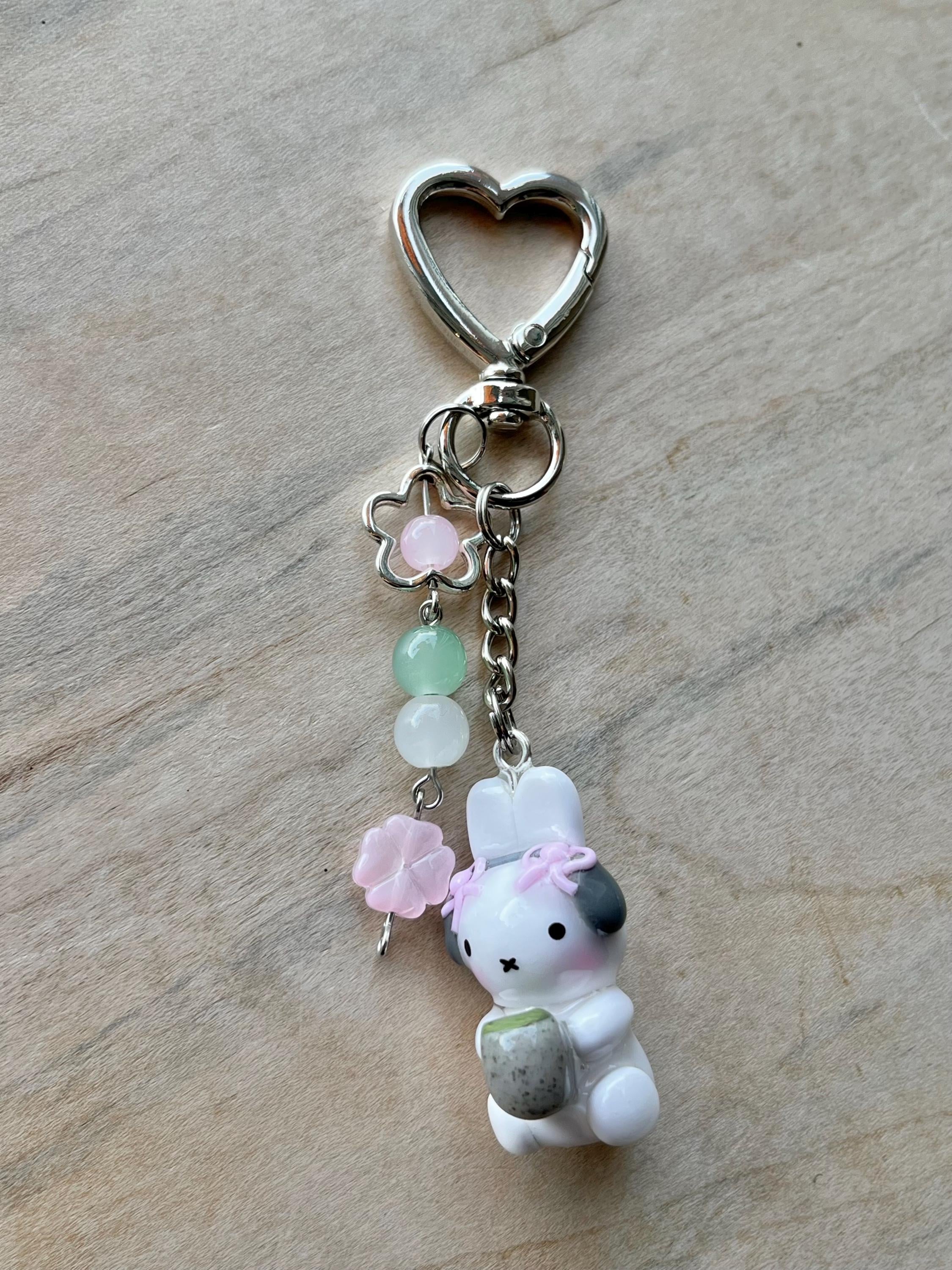 Bunny Matcha Keychain - Etsy