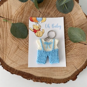 Personalized Handmade Miniature Dress Keychain,Bulk Keychain Favors For Guests,Baby Shower Party Favors,Mi Bautizo Gifts,Small Crochet Dress