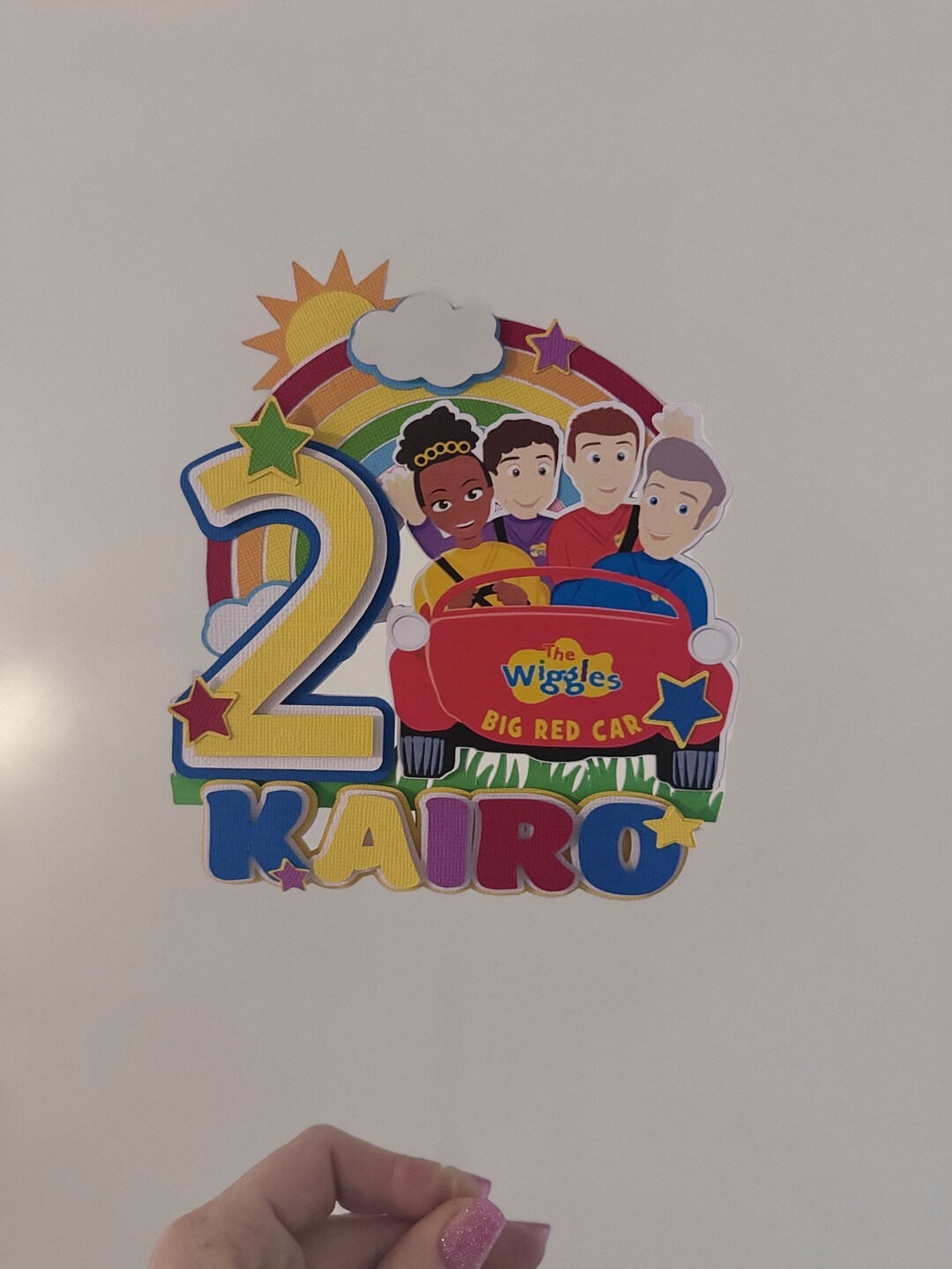 7 Wiggles Birthday Cake Topper Personalised Etsy — free download