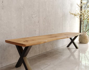 Tischbeine X-Form aus Metall 2 x  Tischgestell aus 60x60mm Profilen Tischbeine Schreibtischbank Möbelbeine Industrie Loft