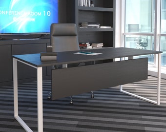 BK Styl 2 x Tischbeine aus Metall  U-FORM  | Tischgestell aus 40x20mm Profilen | Tischbeine Schreibtischbank Möbelbeine, Industrie, Loft