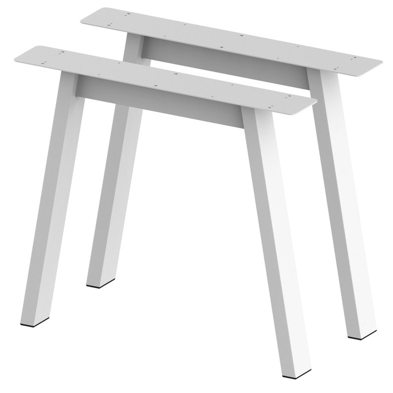 BK Styl 2 x Pieds de Table en Métal Type A Pied de Table en Profilés 80x40mm Pieds de Table, Banc de Bureau, Meubles, Industriel image 5