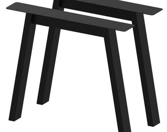 BK Styl 2 x Pieds de Table en Métal Type - A | Pied de Table en Profilés 80x40mm | Pieds de Table, Banc de Bureau, Meubles, Industriel