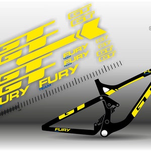 Gt bike frame decals shop