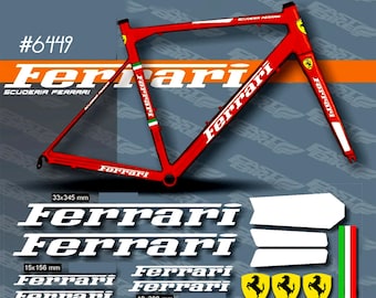 Bicycle stickers FERRARI. A set of stickers for the frame and fork in any color! cycling