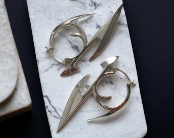 Cyberpunk Spike Dart Earrings - Y2K Streetwear for Alternative Style. Gothic, Punk, & Edgy Aesthetic Statement, Gift for Her or Him