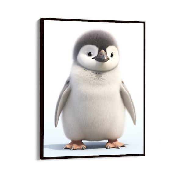 Baby Little Penguin | Ocean Animal Poster | Baby Shower Gift | Kids Room Decor | Wall Art Nursery Decor | Printable Digital Download