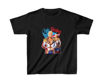 Kids Cody Rhodes The American Nightmare T-Shirt, WrestleMania 40 Tee, WWE, AEW, Bloodline, Seth Rollins, John Cena, Randy Orton, Unisex Tee