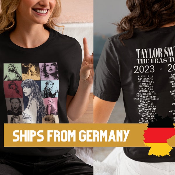 Taylor Swift Eras Tour Neues doppelseitiges T-Shirt, Eras Tour Merch, Eras Tour Tee, Geschenke für Sie, Weltstädte, Swiftie Merch, T-Shirt Unisex