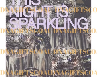 The Night Is Sparkling - Taylor Swift PNG, Eras Tour PNG, The Eras Tour Shirt, Swiftie PNG digital, Eras Tour Vintage, 1989, Gifts for Her