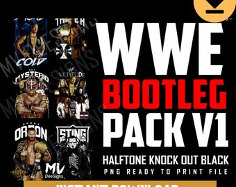 WWE Designs Bundle, DTF DTG Screen Printing Designs, t-shirt Designs, Wrestling wwe Designs, Wrestling Shirt Designs, Sports Png Svg