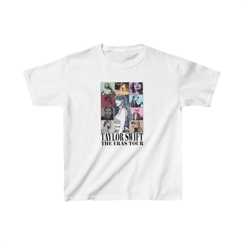 Kids Taylor Swift Eras Tour New Double-sided T-shirt, Eras Tour Merch, Eras Tour Tee, Gifts for Her, World Cities, Swiftie Merch, Tee Unisex image 2