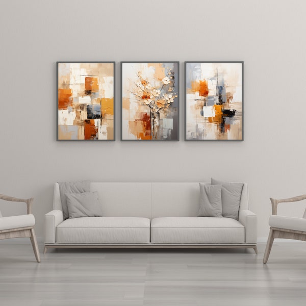 Abstract Painting Printable Wall Set of 3,Custom Wall Art,Digital Wall Art, Office Wall Art,Wall Decor,Home Decoration, Digital Wall Posters