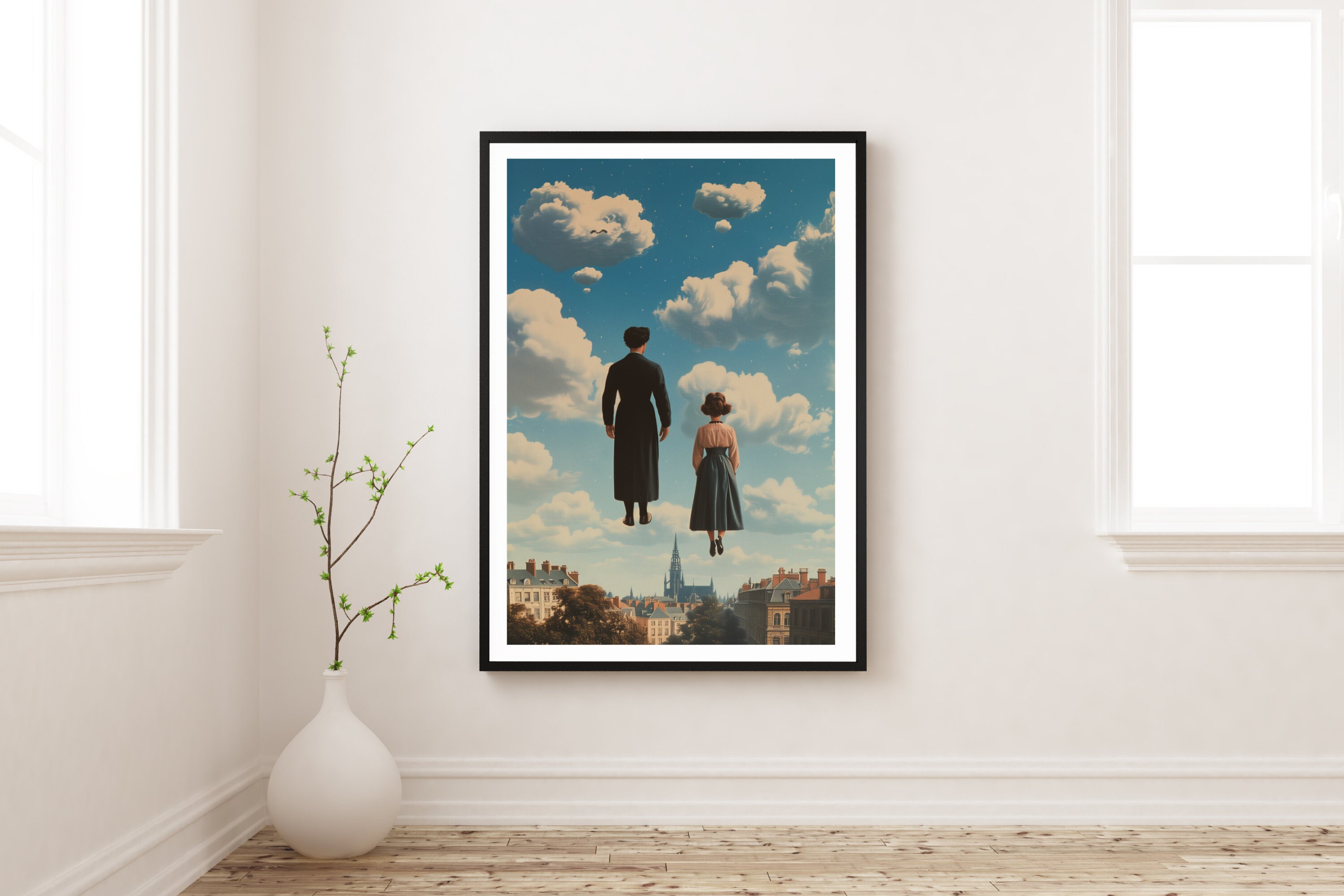 Rene Magritte the Art of Conversation Wall Art Print, Rene Magritte