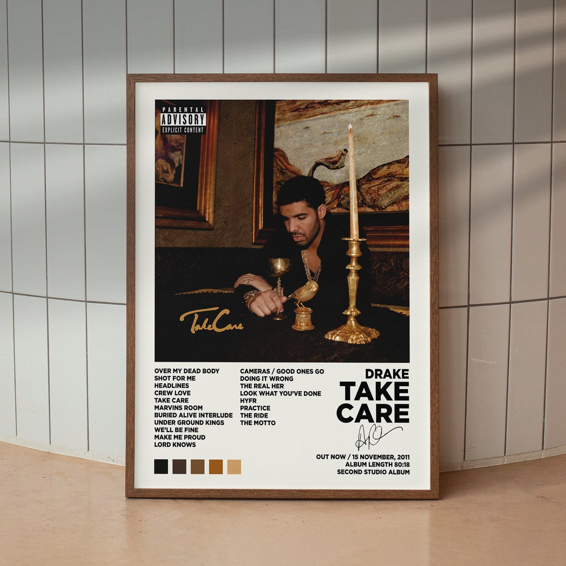 Drake / Take Care Album Cover Art Poster / Custom Poster, Home Decor, Wall Art Print Etsy Canada