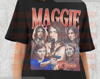 Maggie Rhee Shirt,Maggie Rhee Vintage Shirt, Maggie Rhee Fan Shirt, Rhee Greene Homage Tshirt