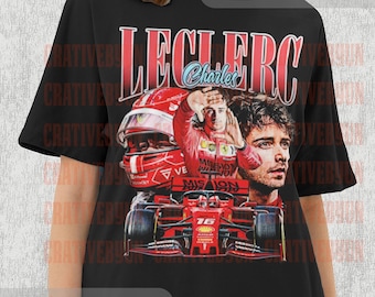Charles Leclerc Shirt, Charles Leclerc Vintage Shirt, Charles Leclerc Fan Shirt, Charles Leclerc Homage Tshirt