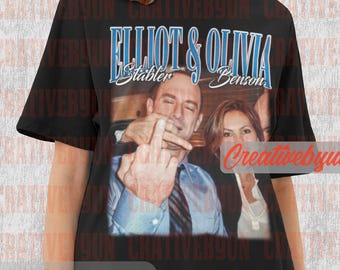 Christopher Meloni Shirt, Mariska Hargitay Shirt, Fan Shirt, Homage Tshirt