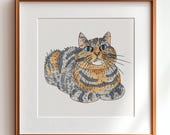 Personalized Pet Illustration, Custom Pet Drawing (Digital Download)