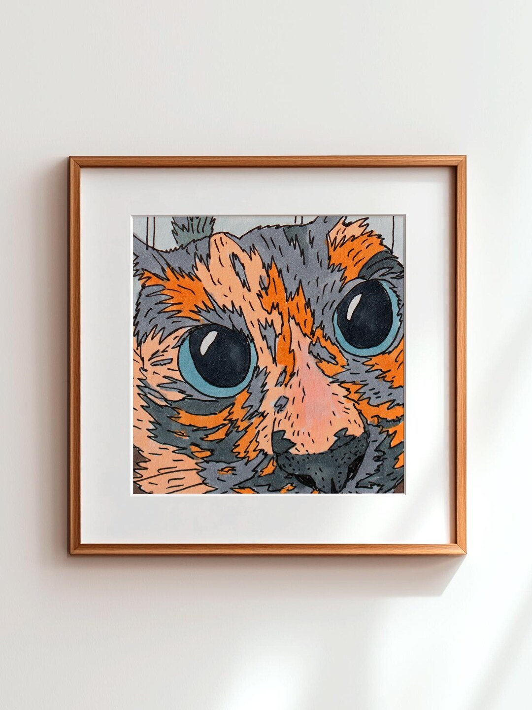Derpy Pet Portrait – Custom Badly Drawn Style Cat Art (digital Download ...