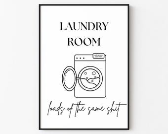 Laundry Room | Laundry Wall Art Print Décor (Digital Download)