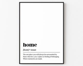 Home | Definition Wall Art Print Décor (Digital Download)