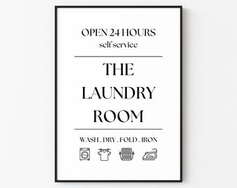 The Laundry Room | Laundry Wall Art Print Décor (Digital Download)