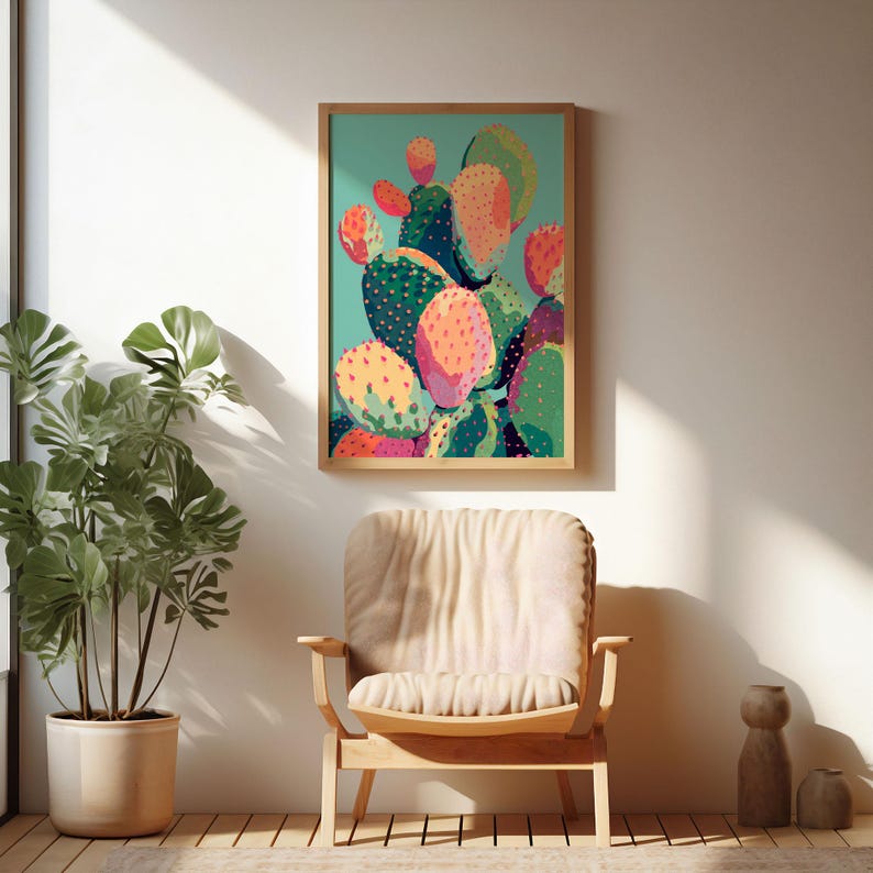 a chair and a potted plant in a room