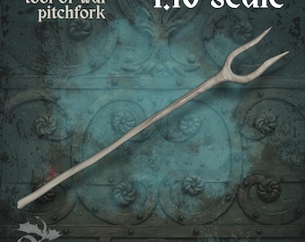 Pitchfork - peasant farming tool of war in 1:16 scale