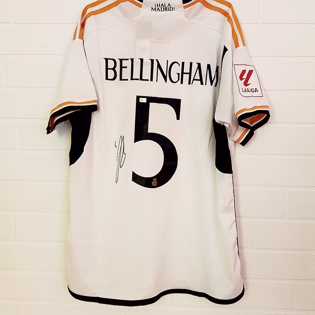 Jude Bellingham Hand Signed Autographed FC Real Madrid Jersey / T-shirt ...