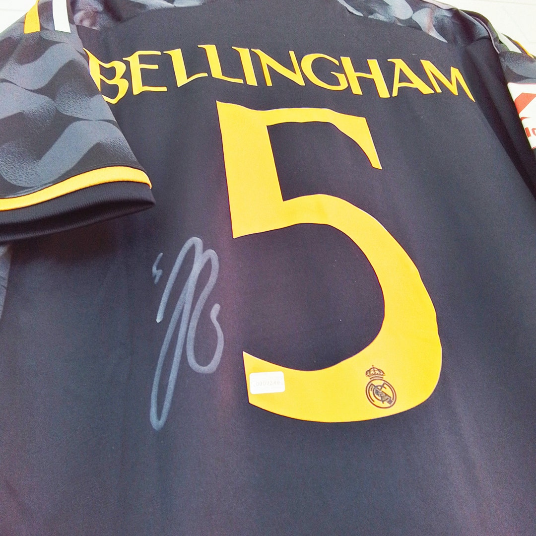 Jude Bellingham Hand Signed Autographed FC Real Madrid Jersey / Tshirt COA Etsy