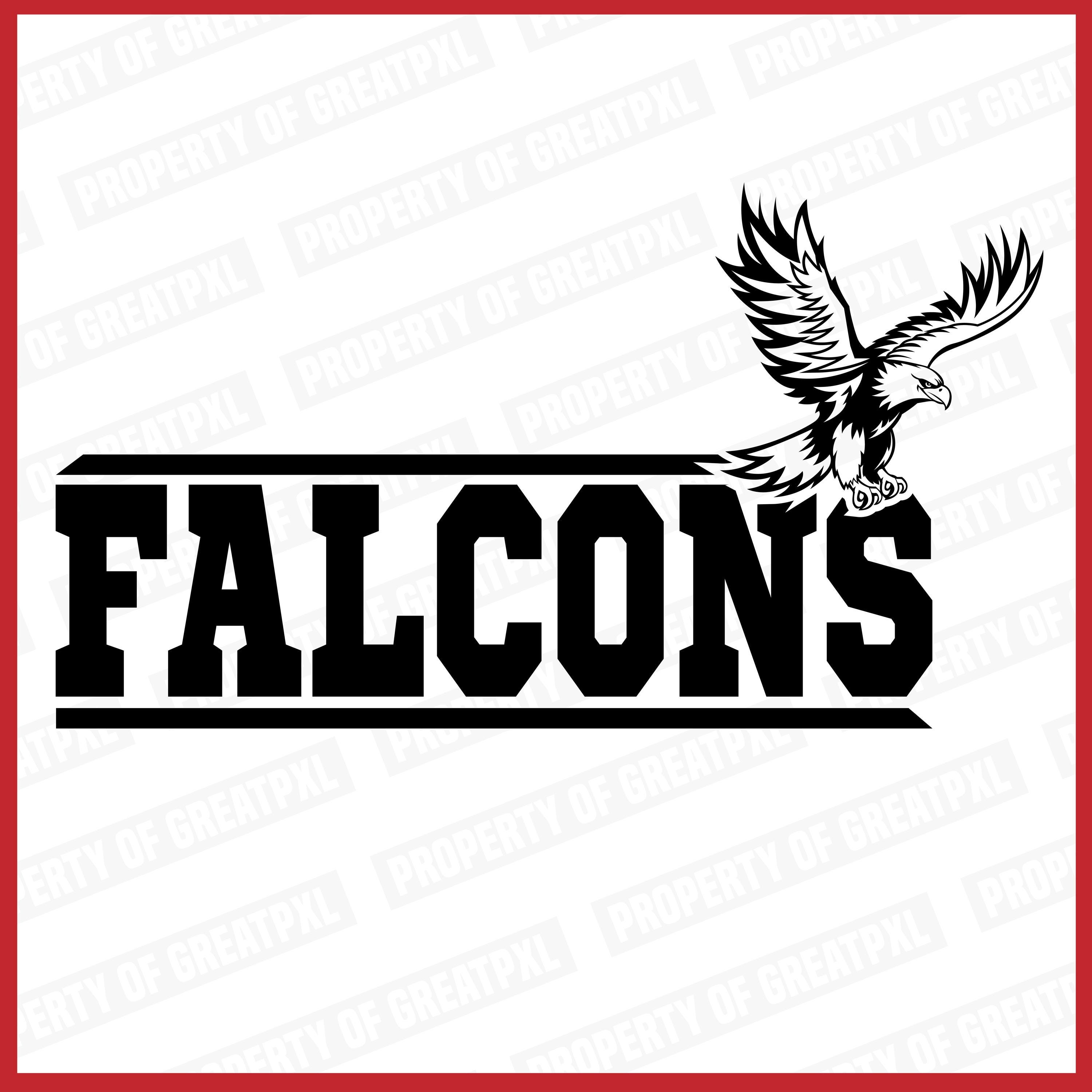 Falcons SVG, Flying Falcons, Falcons School Mascot, Falcons Svg Cutfile ...