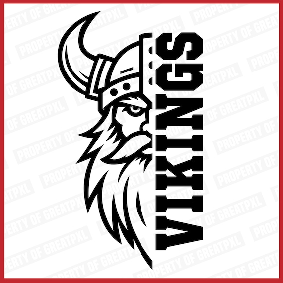 Vikings SVG, Vikings SVG Cricut, Vikings Svg Cutfile, Vikings School Mascot, Vikings Head, Vikings Sublimation, Gift, T Shirt, Vikings PNG