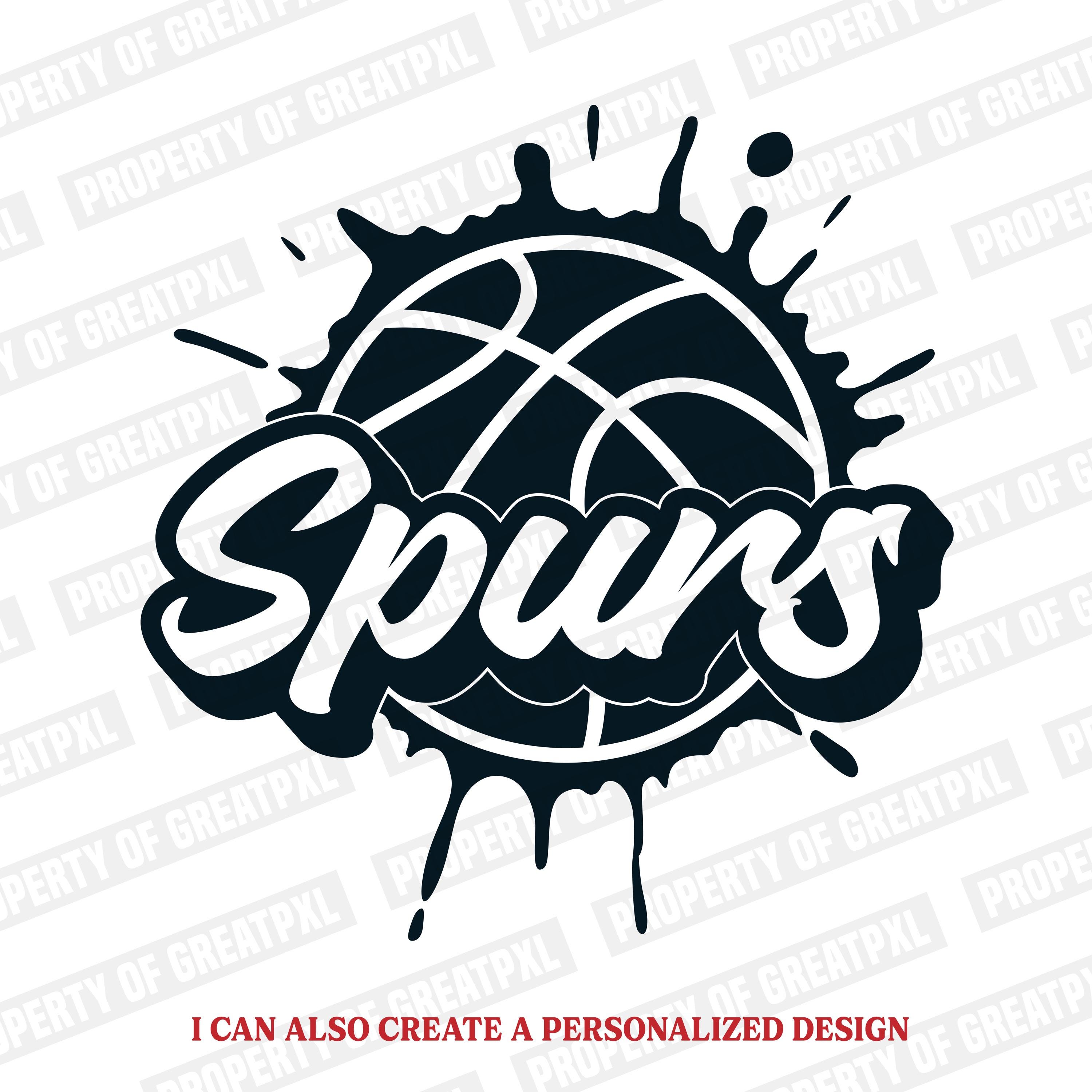 Spurs Printable Spurs SVG PNG, Spurs Basketball, Game Day, Basketball Png, Cricut ...