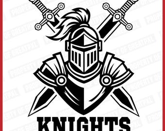 Knights SVG, Knights PNG, Knights SVG Cricut, Sword Knights, Knights School Mascot, Knights Svg Cutfile, Knights Sublimation, Gift, T Shirt