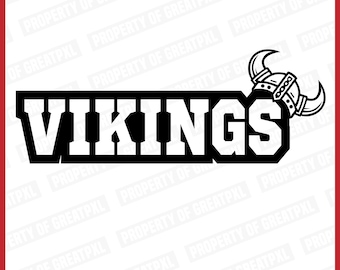Vikings SVG, Vikings SVG Cricut, Vikings Cutfile, Vikings Mascot Sillhoutte, Vikings School Mascot, Vikings Sublimation, Gift, T Shirt, PNG