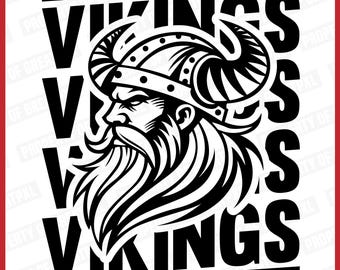 Vikings SVG, Vikings PNG, Vikings SVG Cricut, Vikings Head, Vikings Svg Cutfile, Vikings Sublimation, Gift, T Shirt, Vikings School Mascot