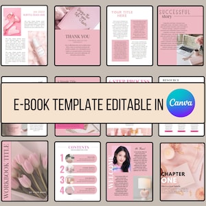 Digital Course Creator Canva Template, Coaching eBook Template Canva, Blogger Template, Lead Magnet Workbook Template