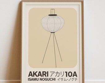 Akari 10A Lamp Print: Isamu Noguchi Light Sculpture (Digital Download)