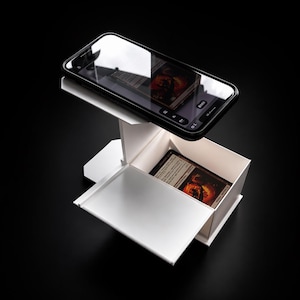 mtg card scanner price Trading Stand  With LED Light & Magnetic Base, Compatible With ManaBox App For Card Slinger - MTG, Pokemon