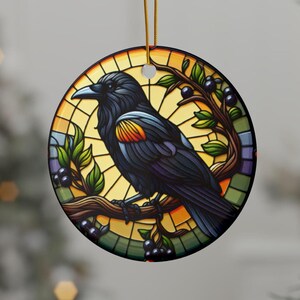 Vivid Arts Garden Blackbird Statue – Resin Ornament For Indoor & Outdoor Decor (Medium)