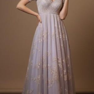 Renaissance Regency Kleid Schnittmuster, Empire-Taille, Frau Kleid Größe: US2-30 (A0-A4-USLETTER) Bild 2