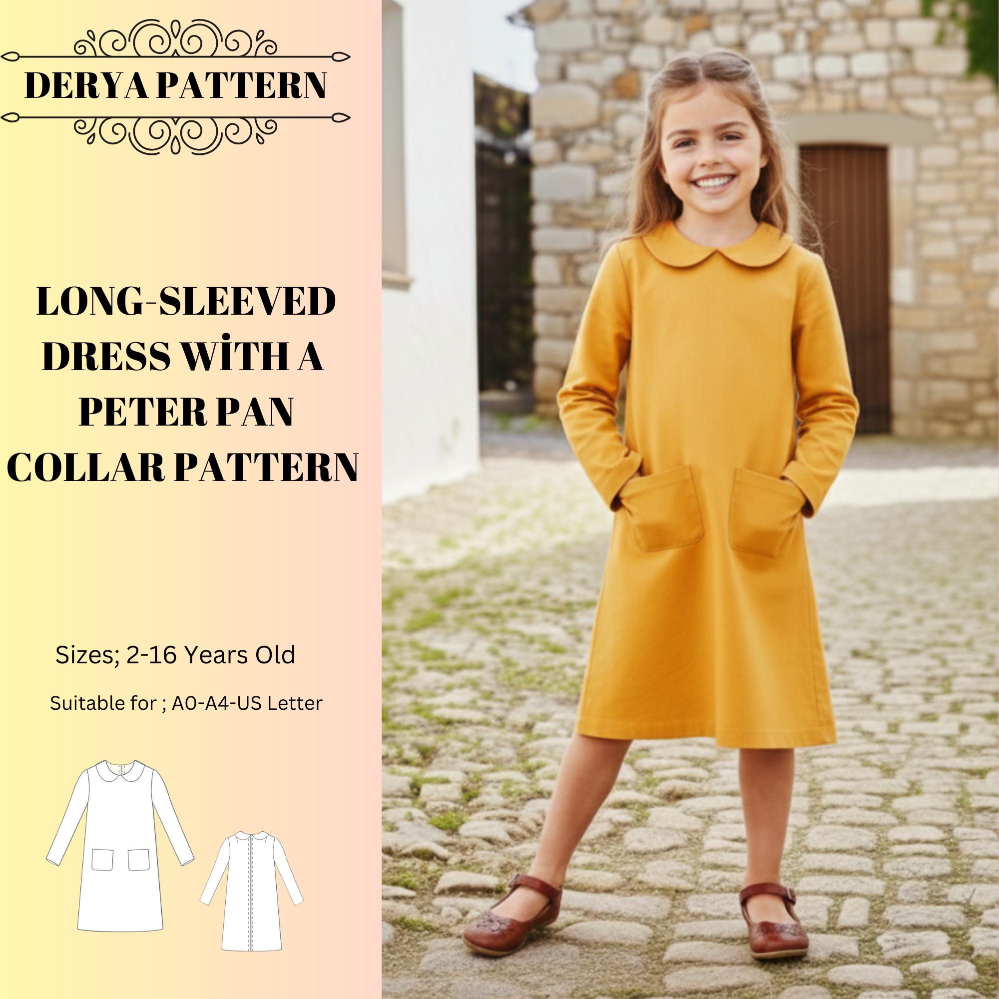 slim fit dress slacks Peter Pan Collar Dress in Gingham Chamomile