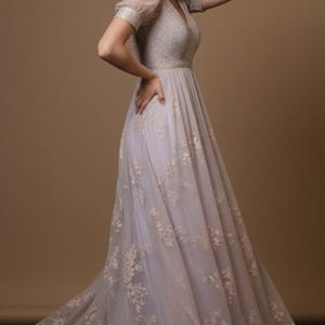 Renaissance Regency Kleid Schnittmuster, Empire-Taille, Frau Kleid Größe: US2-30 (A0-A4-USLETTER) Bild 5