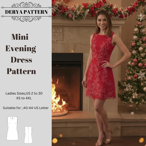 christmas party dress sewing pattern Holiday Cheer Dress Sewing Pattern