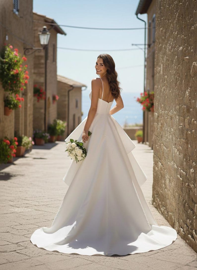 Bridal Gown Sewing Pattern,Women Dress Patterns,Evening,High-Low Ball Gown Size:US2-30 (A0-A4-USLETTER) image 4