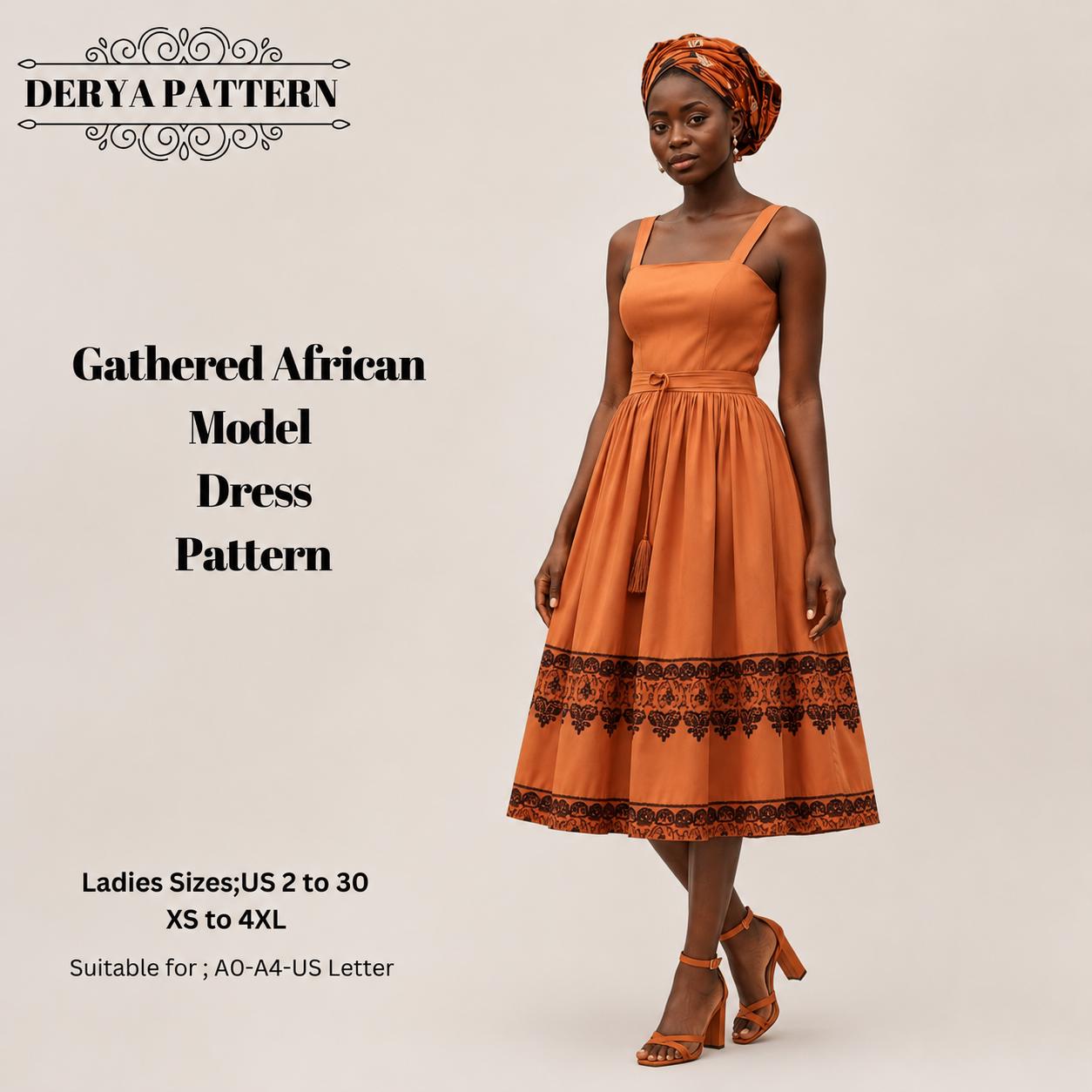Gather Ankara Dress